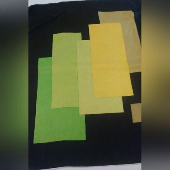 Vintage 💯 Silk Scarf Abstract Square - Picture 5 of 9